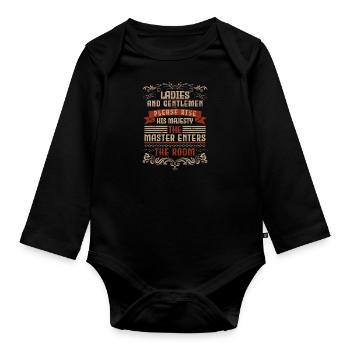 Master's Degree Master 2022 Master - Organic Longsleeve Baby Bodysuit - black - Front