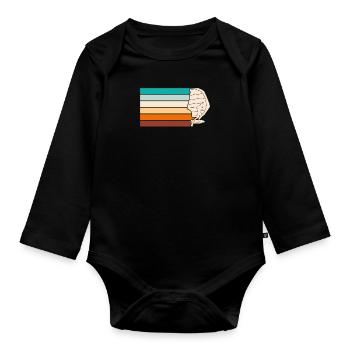 Wing Surf Wing Foil Wing Foiler - Organic Longsleeve Baby Bodysuit - black - Front