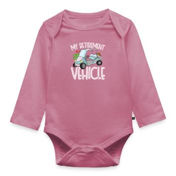 Véhicule de retraite - Body Bébé bio manches longues - mauve - Devant