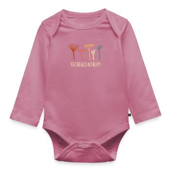 Landschaftsbauer Garten Schrebergarten - Baby Bio-Langarm-Body - Mauve - Vorne