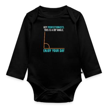 Il s’agit d’un angle de 89° pour les listes de perfection - Body Bébé bio manches longues - noir - Devant