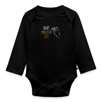 Dart Master 180 en fléchettes - Body Bébé bio manches longues - noir - Devant