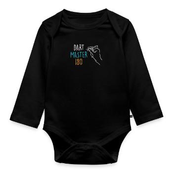 Dart Master 180 en Fléchettes - Body Bébé bio manches longues - noir - Devant