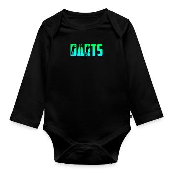 Fléchettes Fléchettes Flèches Fléchettes Accessoires Fléchettes Fléchettes - Body Bébé bio manches longues - noir - Devant