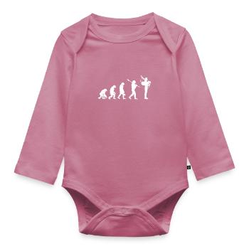 Cornemuse Évolution de la cornemuse Cornemuse - Body Bébé bio manches longues - mauve - Devant