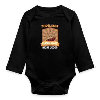 Not every musician can do that - Organic Longsleeve Baby Bodysuit - black - Front