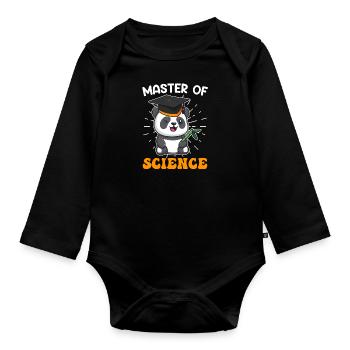 Master of Science 2023 - Body Bébé bio manches longues - noir - Devant