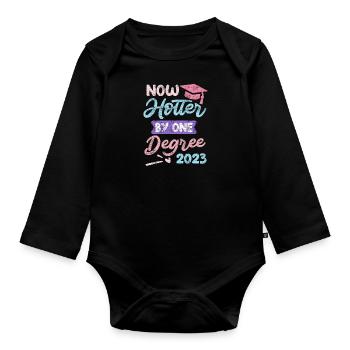 Un Master 2023 chaud - Body Bébé bio manches longues - noir - Devant