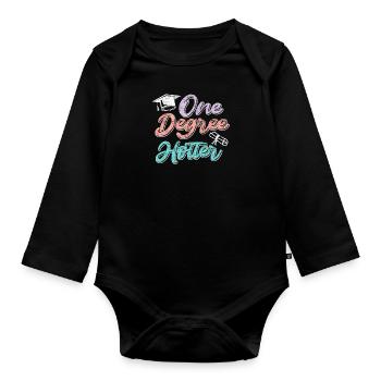 Ein Abschluss heißer Bachelor Master Abschluss - Baby Bio-Langarm-Body - Schwarz - Vorne