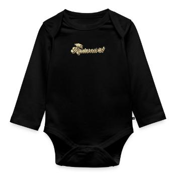 Mastered it! Master's degree Master's degree - Organic Longsleeve Baby Bodysuit - black - Front