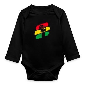 Mois de l’histoire des Noirs Histoire des États-Unis Afrique - Body Bébé bio manches longues - noir - Devant