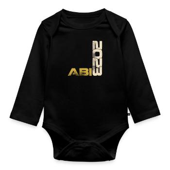 Abi 2023 Abiturient - Baby Bio-Langarm-Body - Schwarz - Vorne