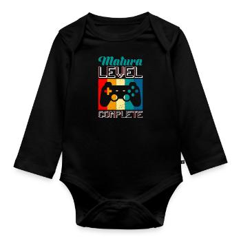 Matura 2023 Niveau complet Gamer Maturanten - Body Bébé bio manches longues - noir - Devant