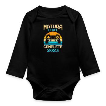 Matura Level complete Matura 2023 - Baby Bio-Langarm-Body - Schwarz - Vorne