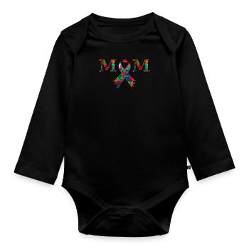 Autisten Mom autistisches Kind - Baby Bio-Langarm-Body - Schwarz - Vorne