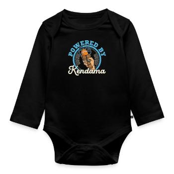 Kendama Game Japan Japanese Toys - Organic Longsleeve Baby Bodysuit - black - Front