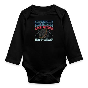 Sound Engineer Subwoofer Analog Sound - Organic Longsleeve Baby Bodysuit - black - Front