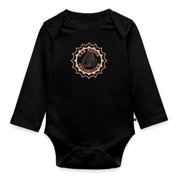 Sound Engineer Subwoofer Sound Analog Music - Organic Longsleeve Baby Bodysuit - black - Front