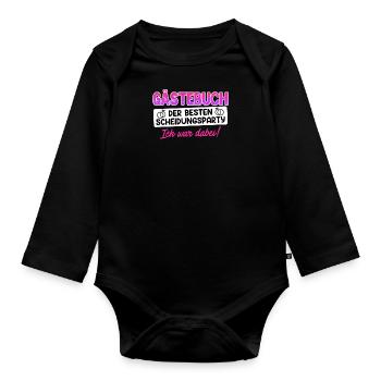 Scheidungsparty frisch geschieden Scheidung - Baby Bio-Langarm-Body - Schwarz - Vorne