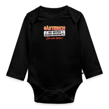 Scheidungsparty frisch geschieden Scheidung - Baby Bio-Langarm-Body - Schwarz - Vorne