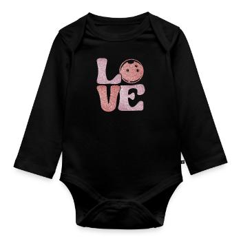 LOVE Bowling Femmes Bowling Outfit Bowler - Body Bébé bio manches longues - noir - Devant