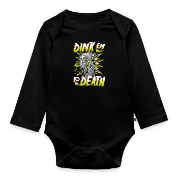 Dink em à mort - Body Bébé bio manches longues - noir - Devant