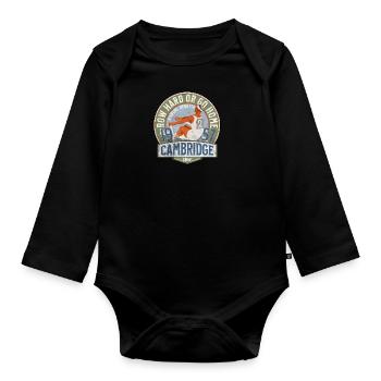 Cambridge rowing regatta - Organic Longsleeve Baby Bodysuit - black - Front