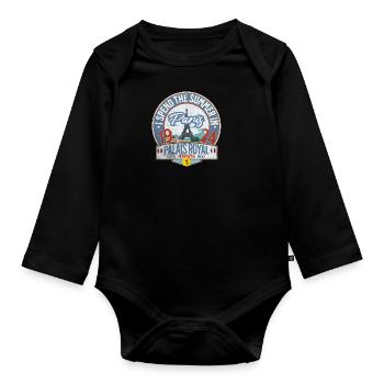 Palais Royal Paris, U-Bahn-Station 1 - Baby Bio-Langarm-Body - Schwarz - Vorne