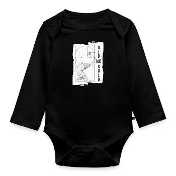Mathe Goldener Schnitt Folge Fibonacci Kunst - Baby Bio-Langarm-Body - Schwarz - Vorne