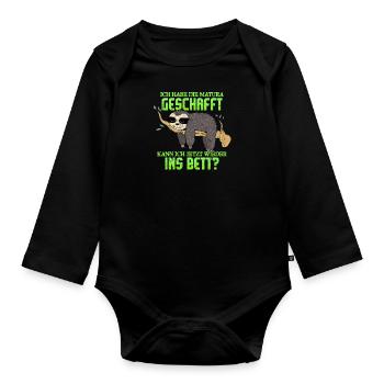 Maturanten Habe die Matura Geschafft Lustiges - Baby Bio-Langarm-Body - Schwarz - Vorne