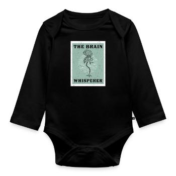 Neurologe Gehirn Neurochirurg Neuron Arzt - Baby Bio-Langarm-Body - Schwarz - Vorne
