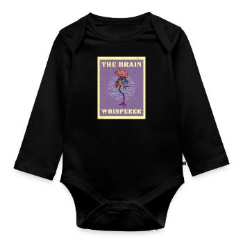 Neurologe Gehirn Neurochirurg Neuron Arzt - Baby Bio-Langarm-Body - Schwarz - Vorne