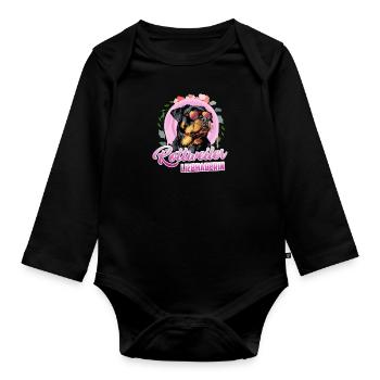 ROTTWEILER LIEBHABERIN Rottie Besitzer Rottweiler - Baby Bio-Langarm-Body - Schwarz - Vorne