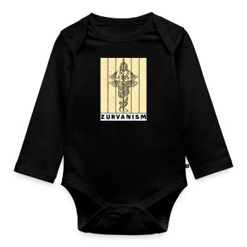 Zurvanismus Zeit Antike Religion Iran Persisch - Baby Bio-Langarm-Body - Schwarz - Vorne