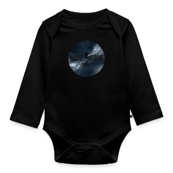 Antike Syrien Aramäer Aram Damaskus Assyrer - Baby Bio-Langarm-Body - Schwarz - Vorne