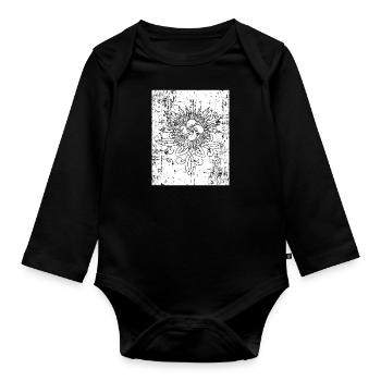 Lauburu Euskal Herria Basken Aquitanier Land - Baby Bio-Langarm-Body - Schwarz - Vorne