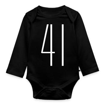 41 - Baby Bio-Langarm-Body - Schwarz - Vorne