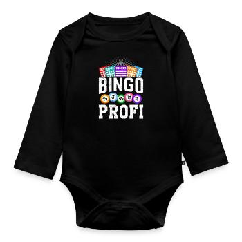 Bingo Player BINGO PRO Bingo Lovers - Body Bébé bio manches longues - noir - Devant