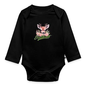 ERSATZDIRNDL Münchner Volksfest Dirndl Damen - Organic Longsleeve Baby Bodysuit - black - Front