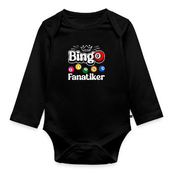 BINGO FANATICS Drôle Bingo Amant Bingo - Body Bébé bio manches longues - noir - Devant