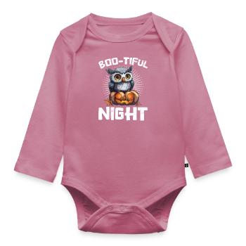 Costume d’Halloween Enfants BOO-TIFUL NIGHT CREEPY - Body Bébé bio manches longues - mauve - Devant