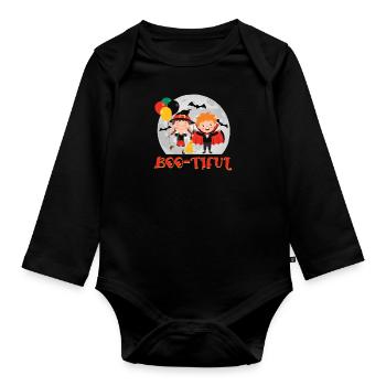 Halloween Kids BOO - TIFUL Halloween Costume - Body Bébé bio manches longues - noir - Devant