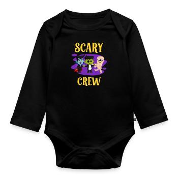 Costume d’Halloween Enfants SCARY CREW Drôle - Body Bébé bio manches longues - noir - Devant