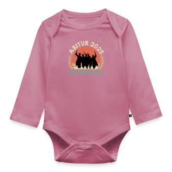 ABITUR 2025 DIE ÜBERFLIEGER Abiturient Lustiges - Baby Bio-Langarm-Body - Mauve - Vorne