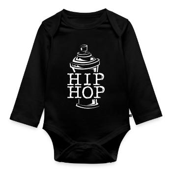 Sprayer Spraying Symbol Spray Can Hip Hop Can - Organic Longsleeve Baby Bodysuit - black - Front