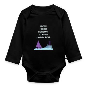 TRUMAN FOR LIFE - Baby Bio-Langarm-Body - Schwarz - Vorne