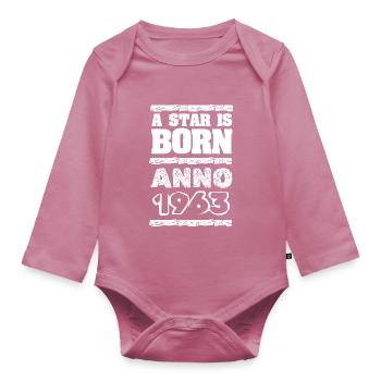 1963 - Baby Bio-Langarm-Body - Mauve - Vorne