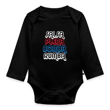 Salsa Dancer Dancer - Organic Longsleeve Baby Bodysuit - black - Front
