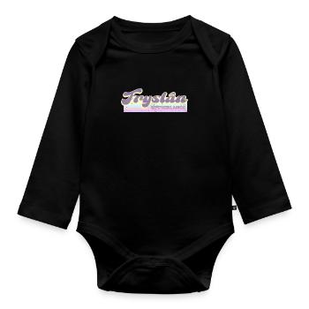 Amsteradam Niederlande Holzschuh National - Baby Bio-Langarm-Body - Schwarz - Vorne