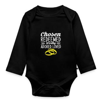 Marry - Organic Longsleeve Baby Bodysuit - black - Front